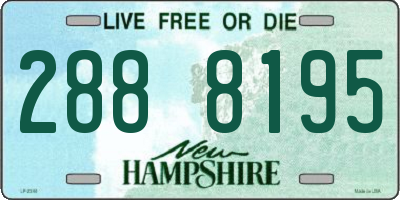 NH license plate 2888195