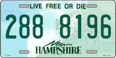 NH license plate 2888196