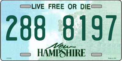 NH license plate 2888197