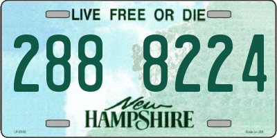 NH license plate 2888224