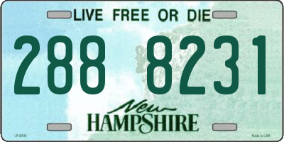 NH license plate 2888231