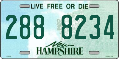 NH license plate 2888234