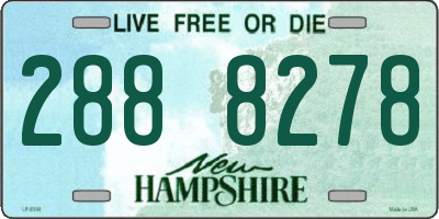 NH license plate 2888278