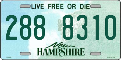 NH license plate 2888310