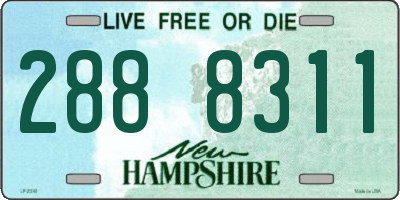 NH license plate 2888311