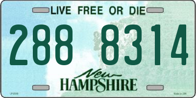 NH license plate 2888314