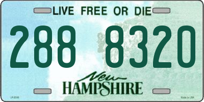 NH license plate 2888320