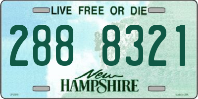 NH license plate 2888321