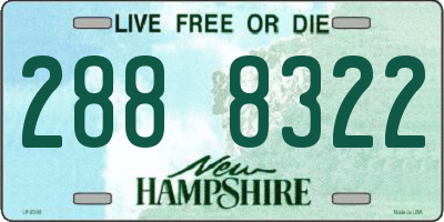 NH license plate 2888322