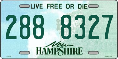 NH license plate 2888327