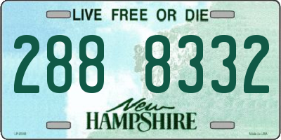 NH license plate 2888332
