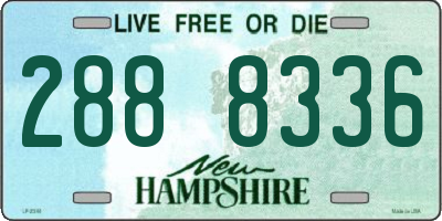 NH license plate 2888336