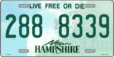 NH license plate 2888339