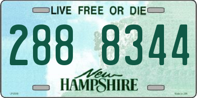 NH license plate 2888344