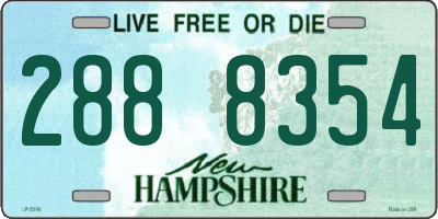 NH license plate 2888354