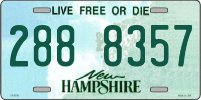 NH license plate 2888357