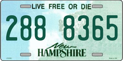 NH license plate 2888365