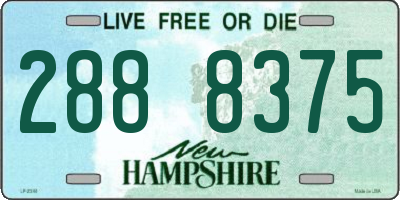 NH license plate 2888375