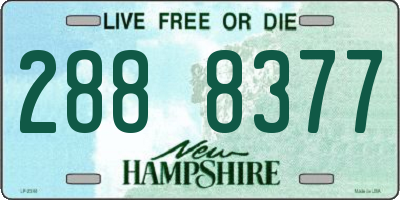 NH license plate 2888377