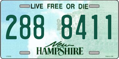 NH license plate 2888411