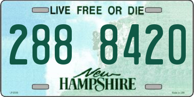 NH license plate 2888420