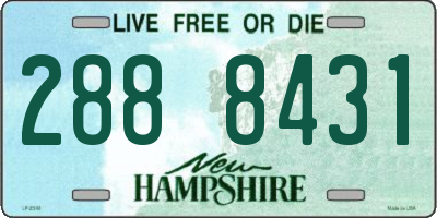 NH license plate 2888431