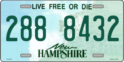 NH license plate 2888432