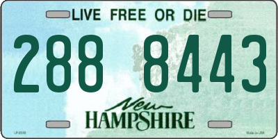 NH license plate 2888443