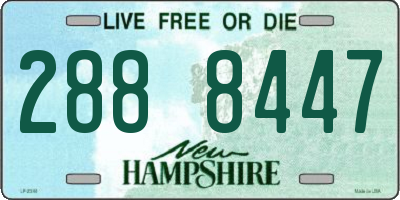NH license plate 2888447