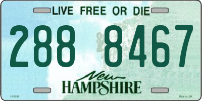 NH license plate 2888467