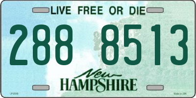 NH license plate 2888513