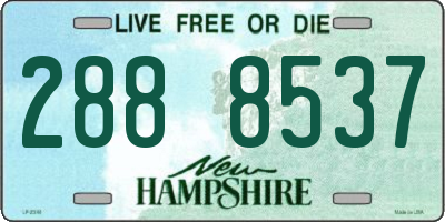 NH license plate 2888537