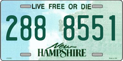 NH license plate 2888551