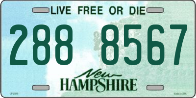 NH license plate 2888567