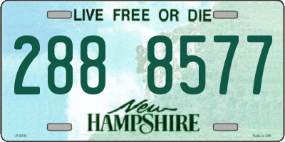 NH license plate 2888577