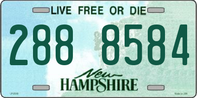 NH license plate 2888584
