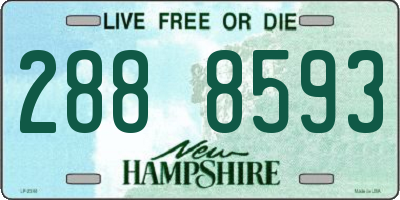 NH license plate 2888593