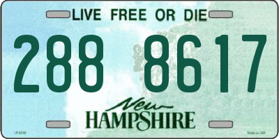 NH license plate 2888617