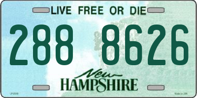 NH license plate 2888626