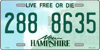 NH license plate 2888635