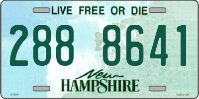 NH license plate 2888641