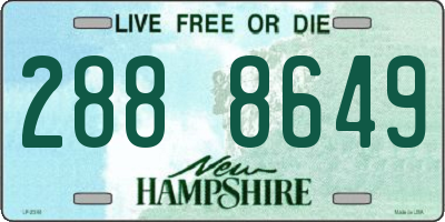 NH license plate 2888649