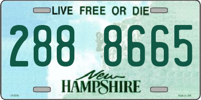 NH license plate 2888665