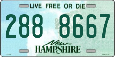 NH license plate 2888667