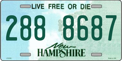 NH license plate 2888687