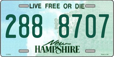 NH license plate 2888707