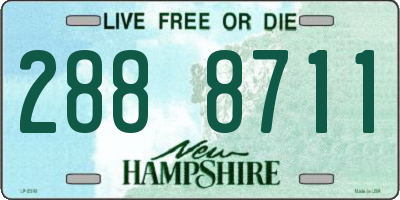 NH license plate 2888711