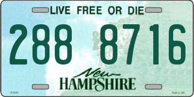 NH license plate 2888716