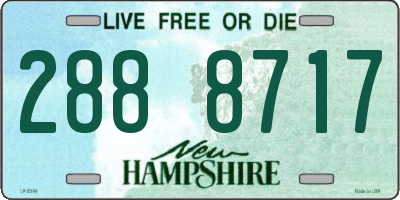 NH license plate 2888717