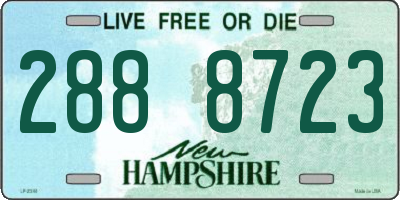 NH license plate 2888723